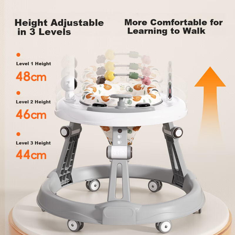 ANGI BABY Baby Walker Anti-Tip Multifunctional Push Walker Toy Gift 2025 Model