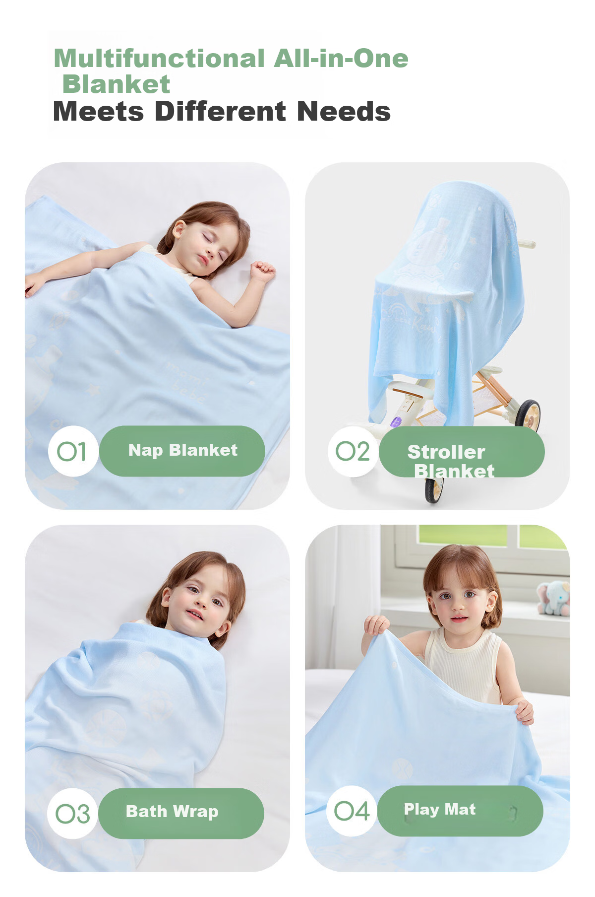 JOYNCLEON Baby Blanket Summer Ice Silk Quilt Newborn Toddler Kindergarten Air Conditioning Cooling Quilt Pink JYP199525 17