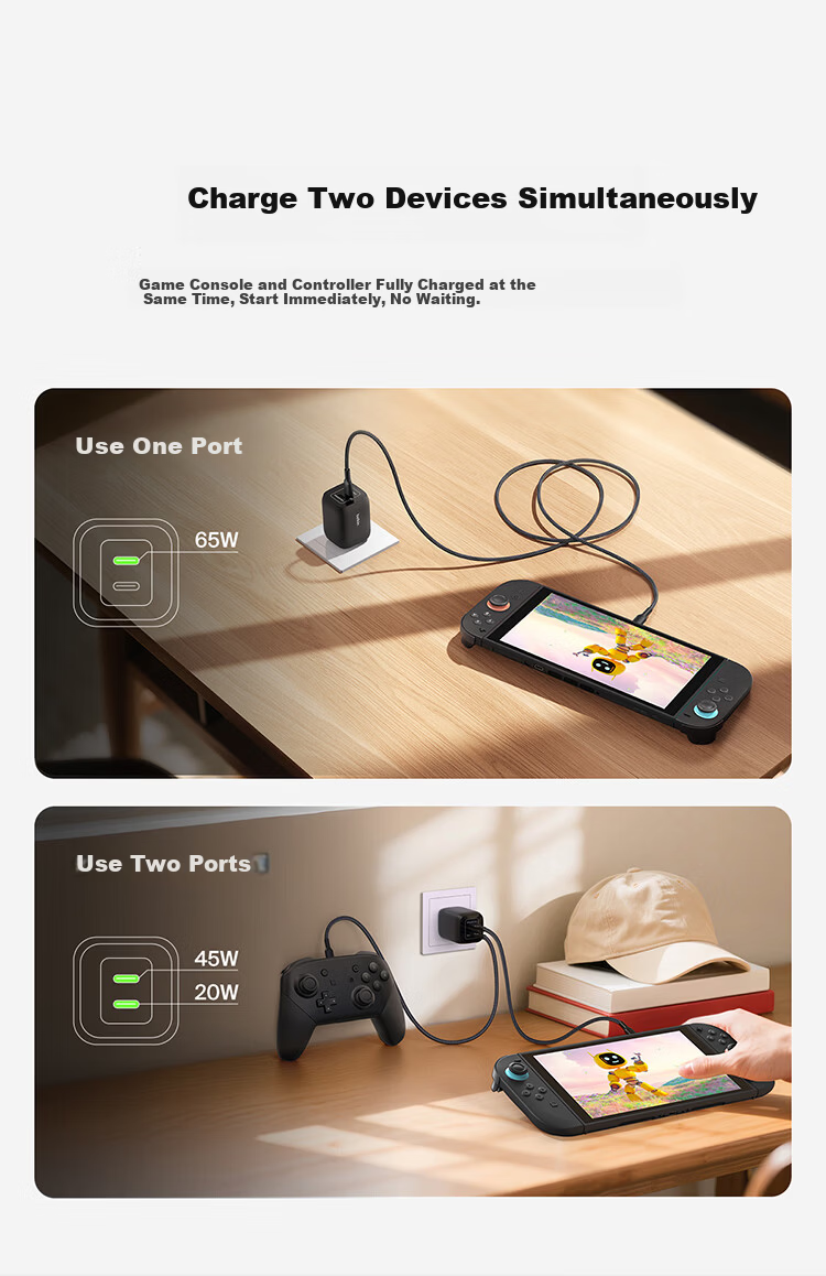 BELKIN Gaming Accessories Switch 2m Fast Charging Cable Nintendo Console Dual USB-C Data Cable Type-C Connector Black 7