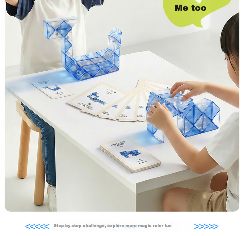 Melody Childhood 36-Segment Magic Snake Puzzle Educational Toy for Kids Kindergarten Elementary School Ages 3-9 Birthday Gift 22