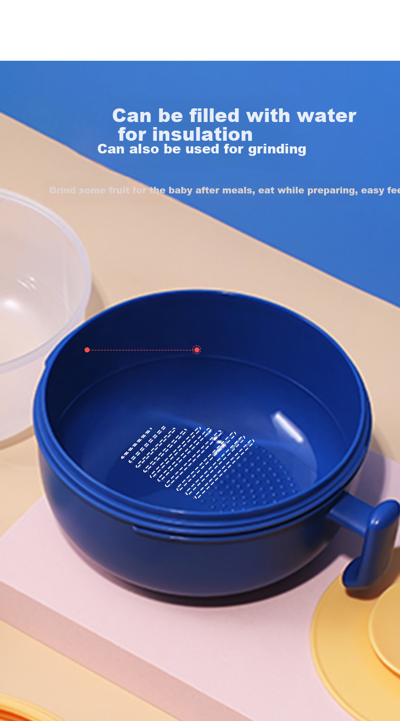 Dora Bela Water-Free Insulated Bowl Baby Feeding Bowl Stainless Steel Temperature-Controlled Bowl Anti-Drop Toddler Kindergarten Tableware 2011 10