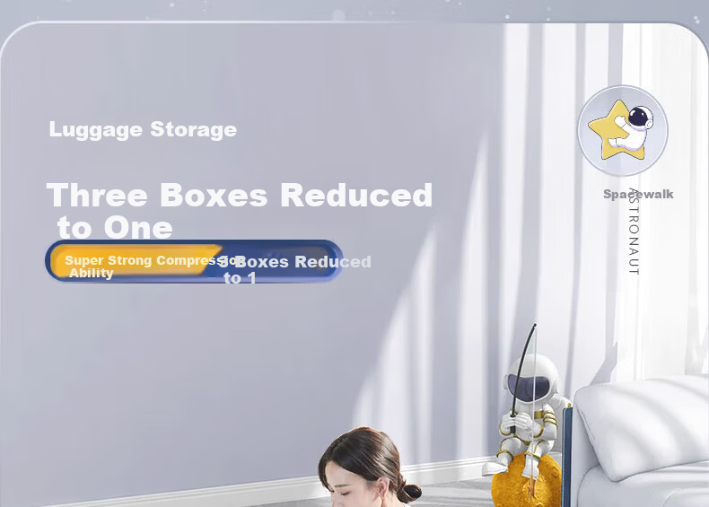 Antu Vacuum Compression Storage Bags for Clothes and Quilts, Special Luggage Air Extraction Bags, Household Sealed Storage Organizer Bags 8