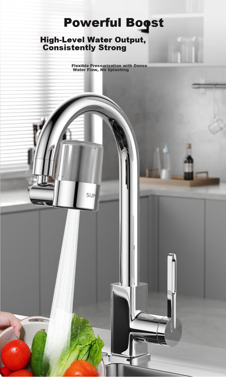 SUPOR Kitchen Faucet 720° Filter Water Purifier Splash-Proof Universal Rotatable Extendable Tap Water Purification Nozzle S 11