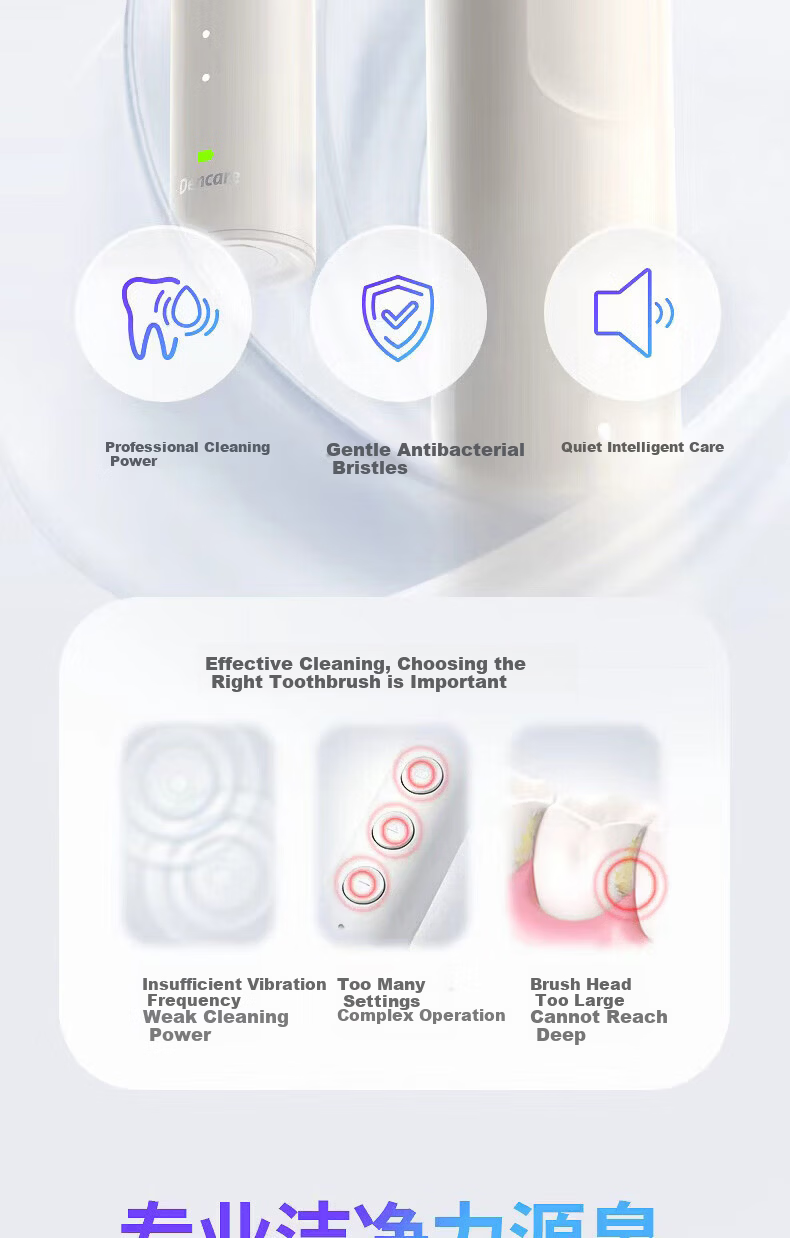 Leng Suan Ling [Wu Lei Recommended] S800 Sonic Vibration Electric Toothbrush Adult/Student Birthday Gift Couple Gift for Him/Her 14