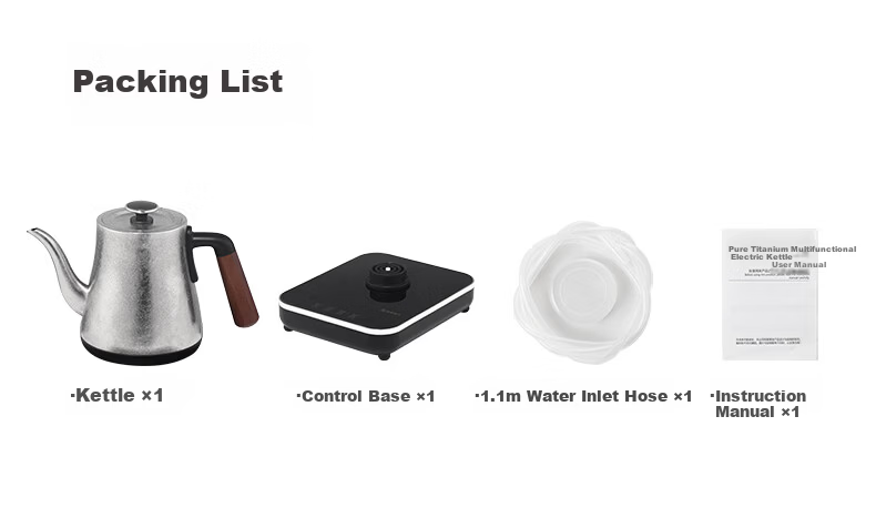 Biooner Pure Titanium Fully Automatic Water Filling Electric Kettle Tea Table Water Boiler Tea Brewing Integrated Tea Table Kettle Electric Tea Stove RY-D10 13