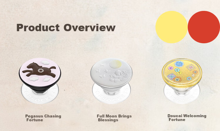 PopSockets Ma Shang You Fu Bubble Pop Apple iPhone 16/17 Magnetic Airbag Retractable Anti-Drop Adhesive Stand MagSafe Round Pop Year of the Horse Liquid Sand 3