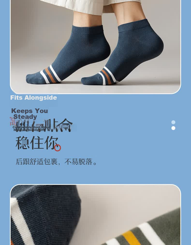 Cotton Thirteen Men's Socks 100% Pure Cotton Summer Thin Short Socks 10A Antibacterial Deodorant Breathable Sweat-Absorbing Men's Ankle Socks 6 Pairs 39
