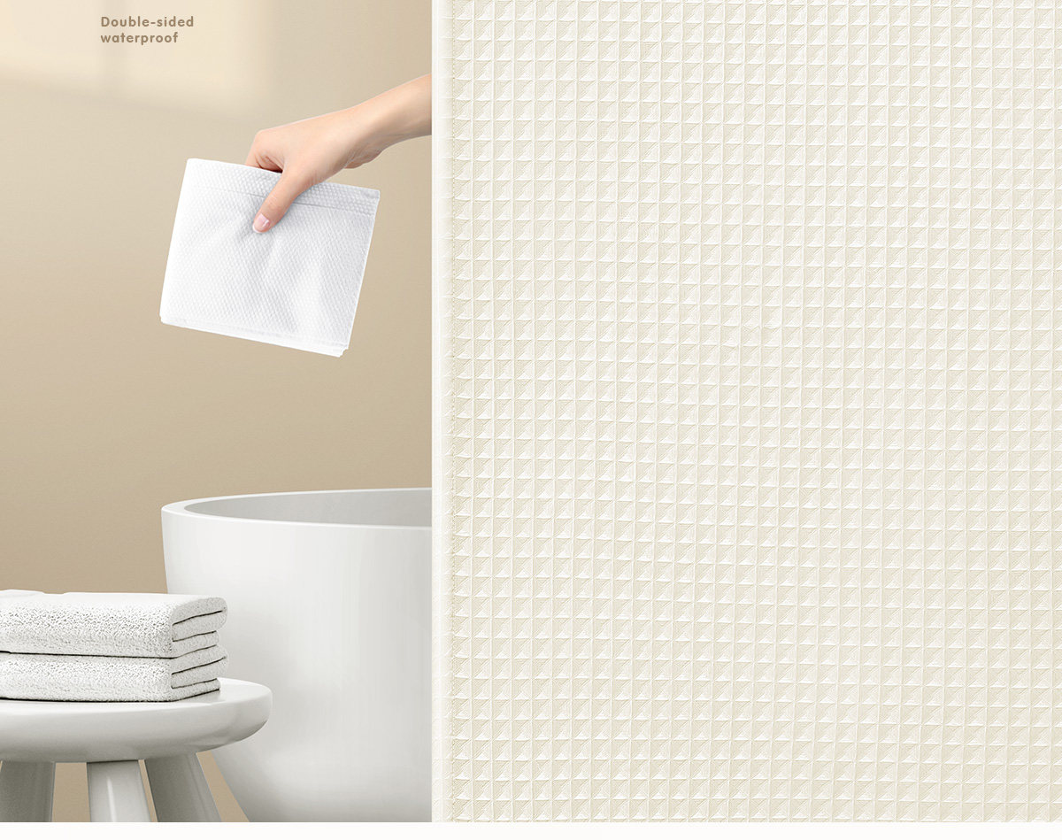 Futuristic Waterproof Bathroom Shower Curtain Thickened Shower Partition Curtain 180x200cm 8