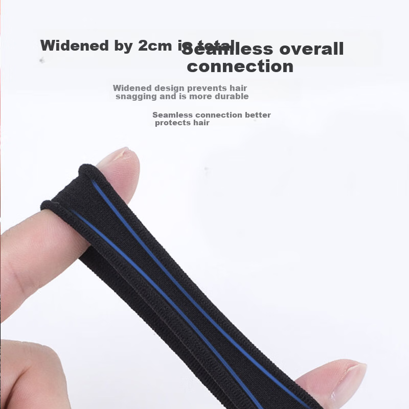 MEIFUYU Black High Elastic Seamless Hair Ties 25-Pack Hair Bands Hair Elastics WH7200