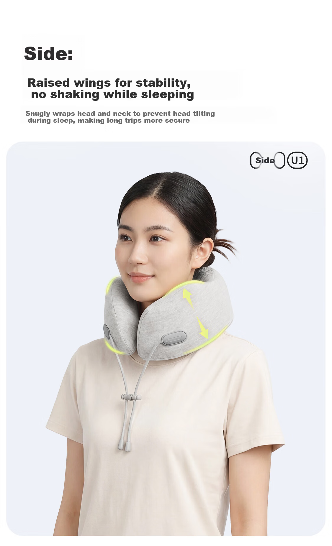 Bubble U-Shaped Neck Pillow Portable Neck Support Pillow Travel Neck Pillow for Airplane Long-Distance Trips Business Travel U-Shape Neck Cushion 6