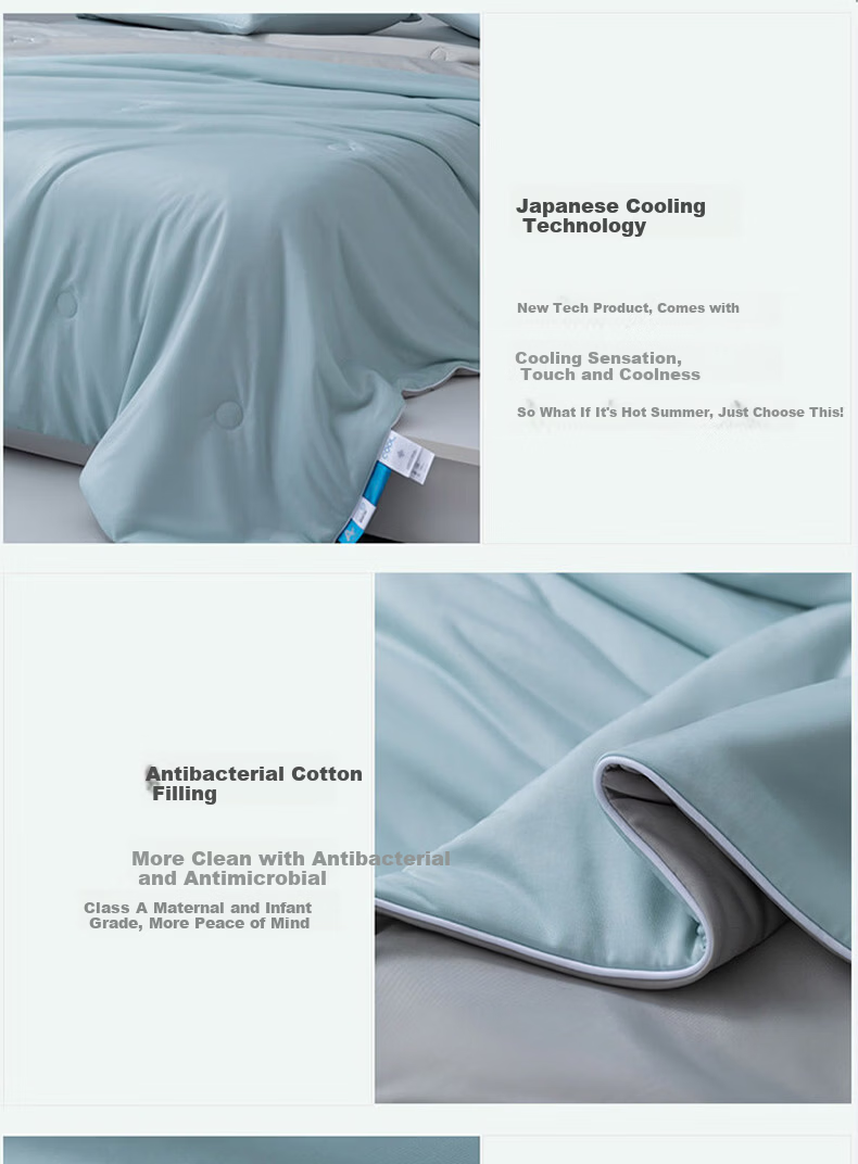 MUJI Class A Summer Quilt Machine Washable Thin Quilt Core Deep Sleep Temperature Control Cooling Air Conditioning Quilt Double 150*200cm 9