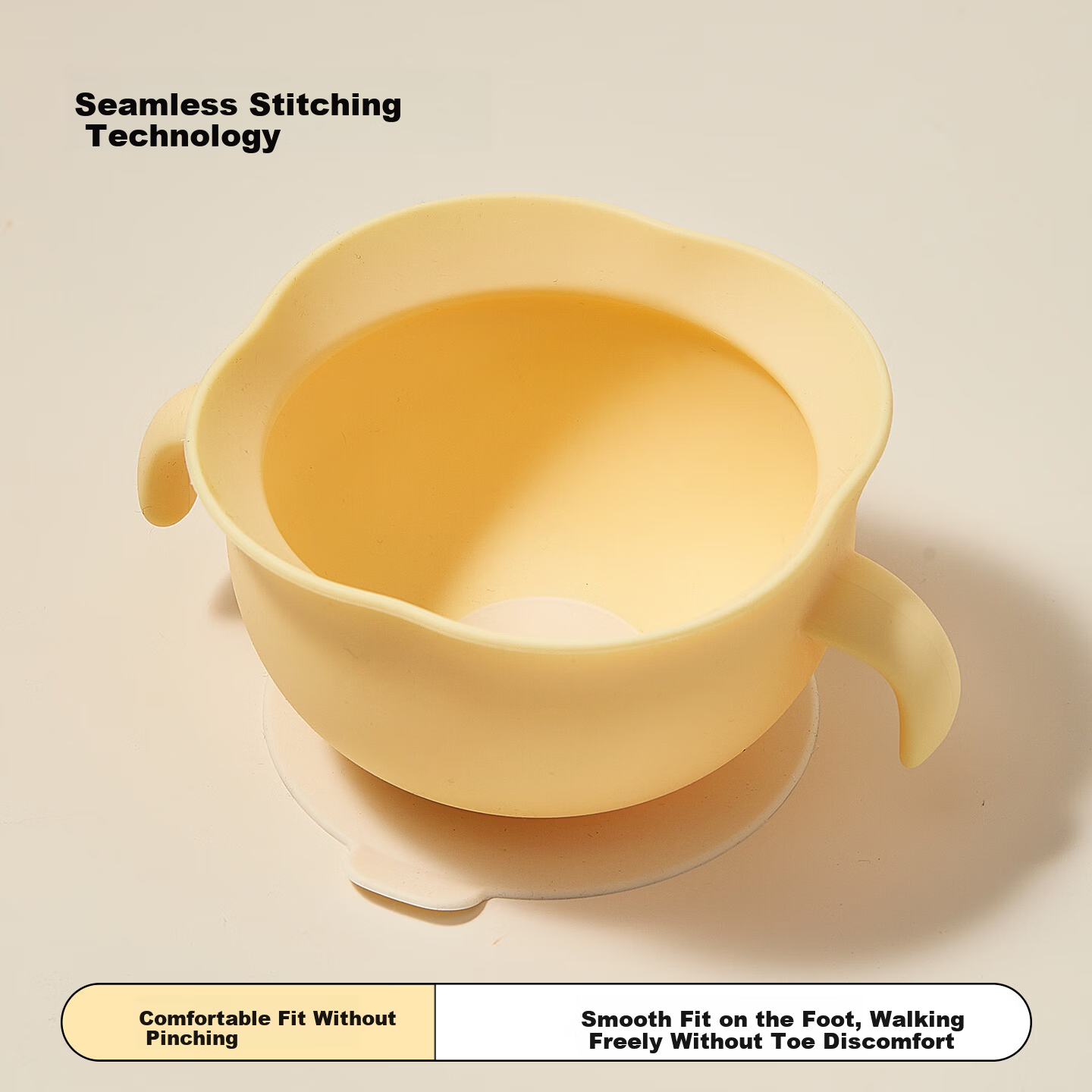 Lock&Lock Baby Feeding Bowl Egg Drop Soup Bowl Self-Feeding Silicone Suction Bowl Toddler Children's Lunch Box