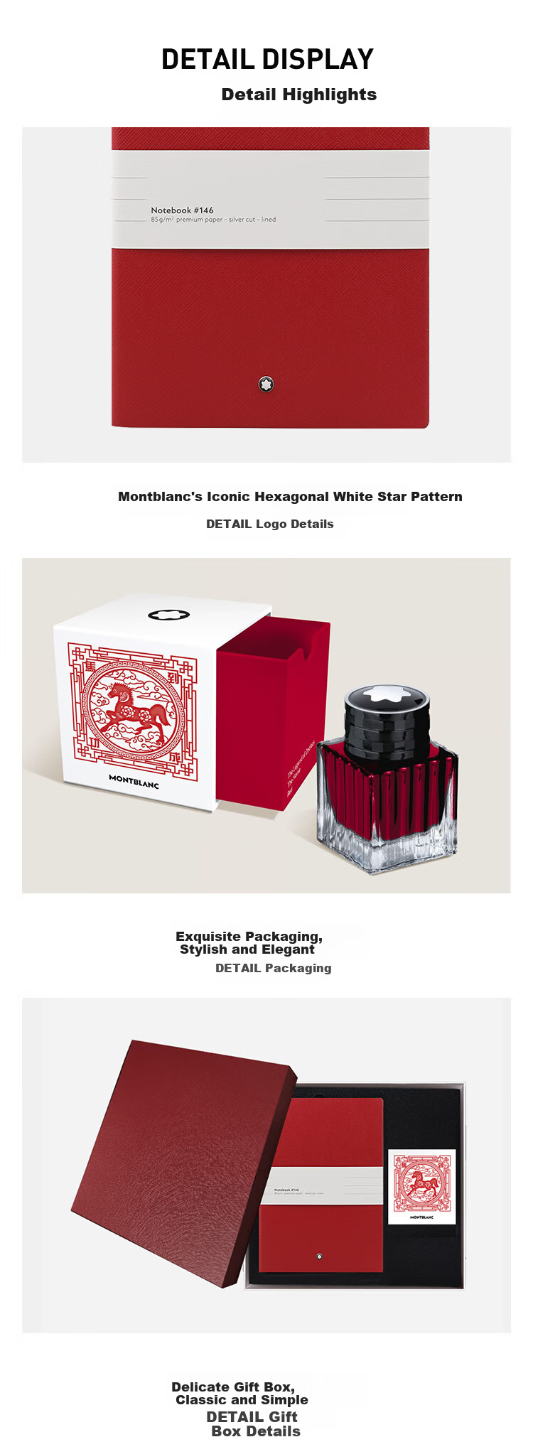 Montblanc Ink + Penaddict Graphene Black Fountain Pen Gift Set 18