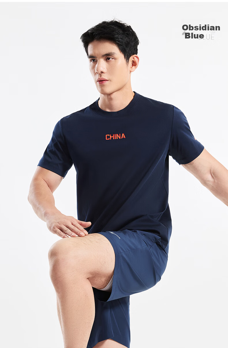 Erke Men's Crew Neck Short Sleeve Knit Shirt Summer Skin-Friendly Soft Breathable Sports T-Shirt Fashion Casual Base Layer Top 14