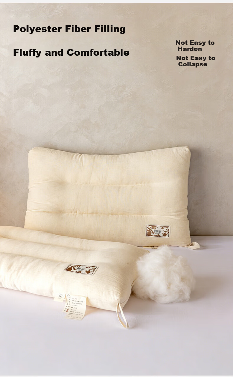 Grace Pure Cotton Shaping Pillow A-Class 7A Antibacterial Hotel Home Use Pillow Core Low Pillow Single 45*70cm 3