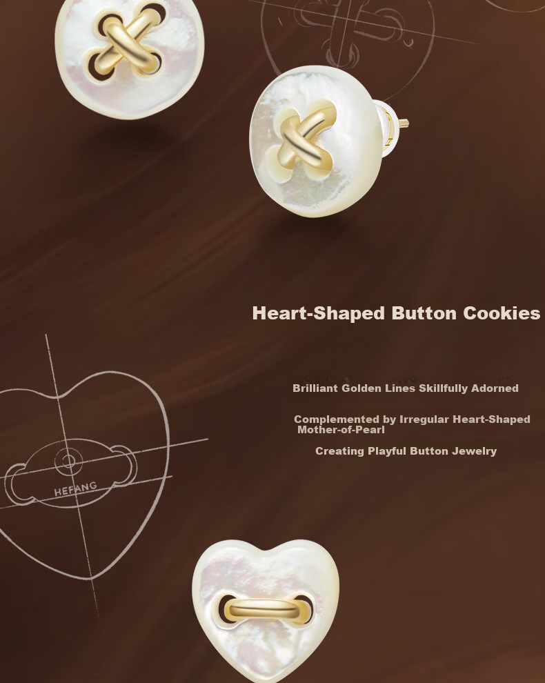HEFANG Mother-of-Pearl Button Clavicle Necklace Luxury High-End Jewelry [Birthday Gift for Girlfriend Wife] 9