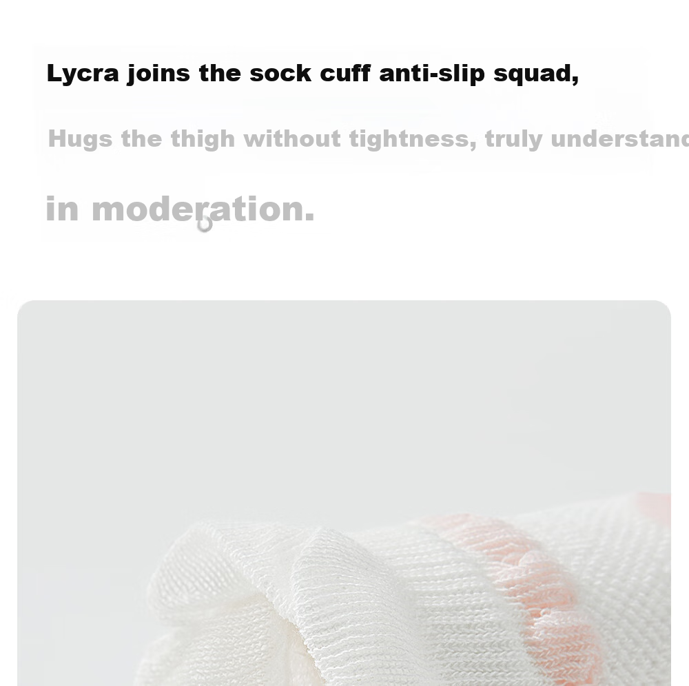 Betis Baby Long Tube Socks Summer Thin Mesh Breathable Anti-Mosquito Over-the-Knee Kids Socks 12