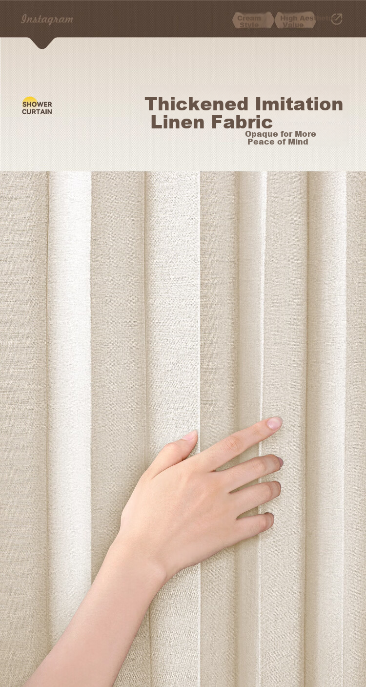 Cobbe Bathroom Folding Waterproof Shower Curtain Partition Wet and Dry Separation Invisible Water Barrier No Drilling 8