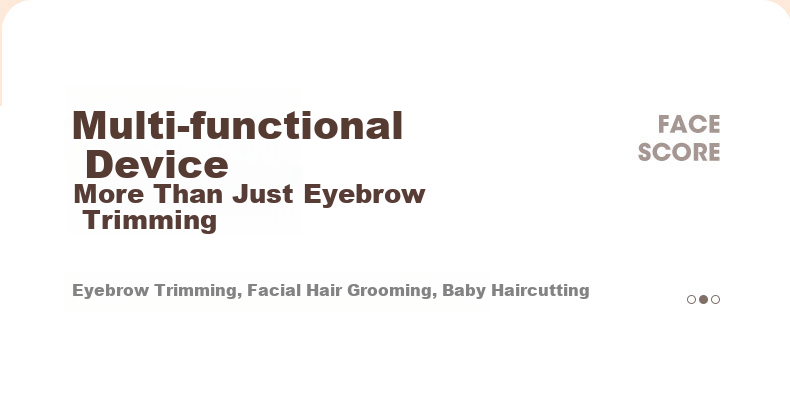TOUCHBeauty Dual-Head Electric Eyebrow Trimmer Safe Eyebrow Shaver for Men and Women 8
