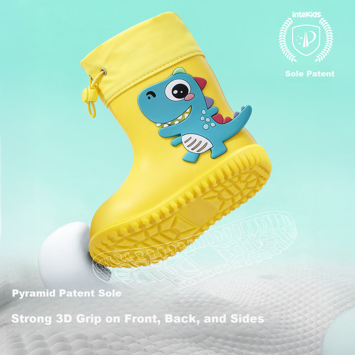 Sweet Baby Kids Waterproof Non-Slip Rain Boots for Toddlers Boys and Girls Durable School Water Shoes