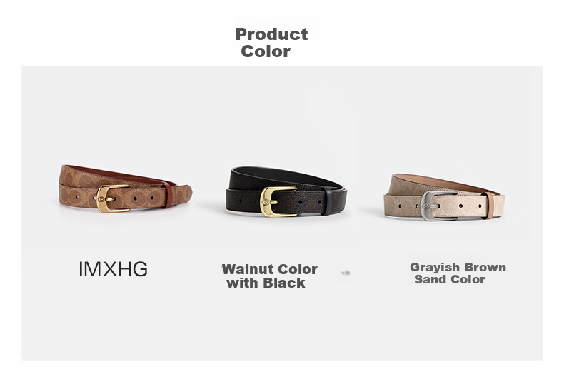 COACH C HARNESS 25MM Pin Buckle Belt CEB70 Gift 2