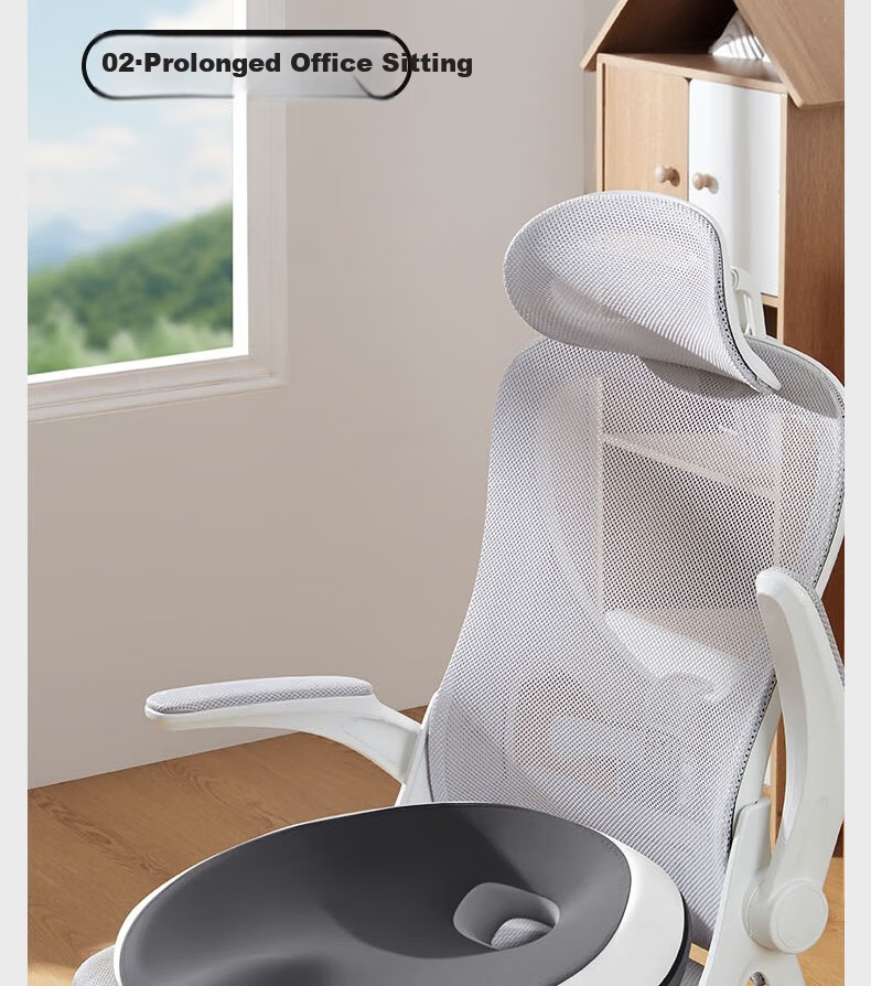 Meiwu Craftsman Seat Cushion Butt Pad Chair Cushion Long Sitting Office Chair Pad Student Stool Anti-Butt Pain Waist Support Cushion Hemorrhoid Gray 19