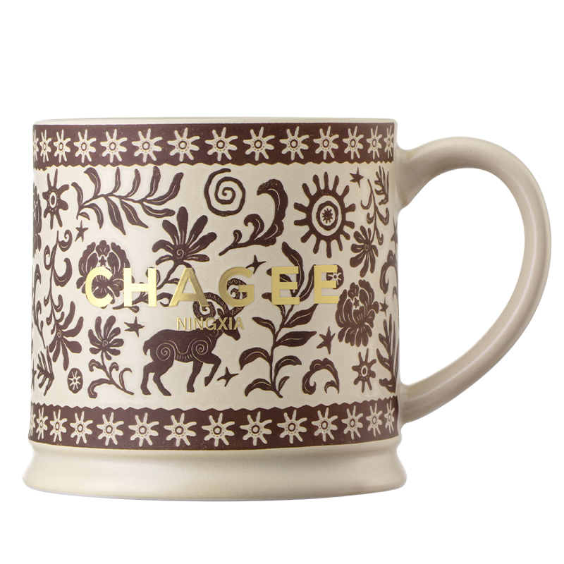 CHAGEE Ningxia City Ceramic Mug Desktop Cup Home Water Tea Coffee Beer Cup Wedding Gift