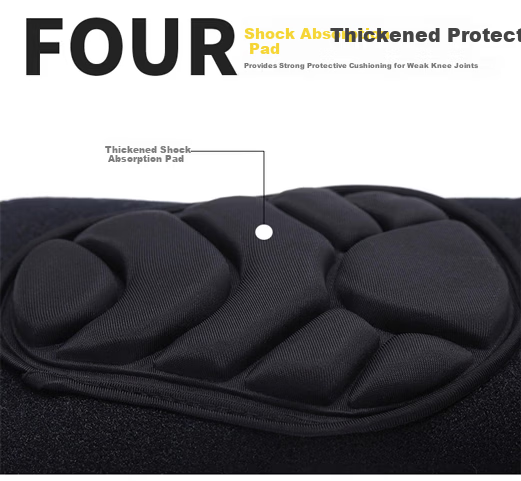 Chidong Anti-Collision Crawling Knee Pads Outdoor Thickened Protective Set with Built-in Guards Adjustable Black S 7