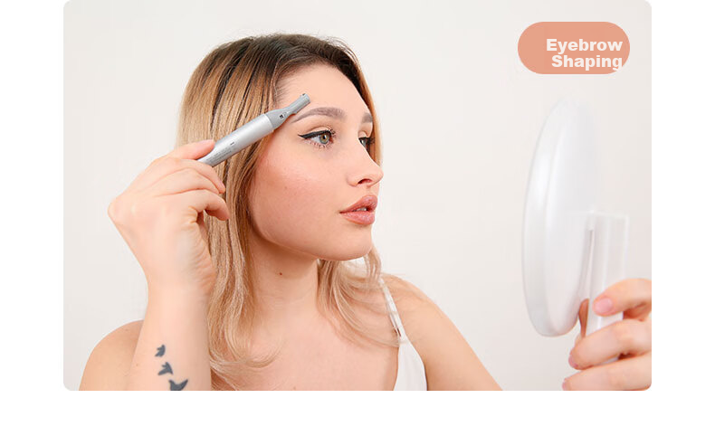 TOUCHBeauty Dual-Head Electric Eyebrow Trimmer Safe Eyebrow Shaver for Men and Women 9