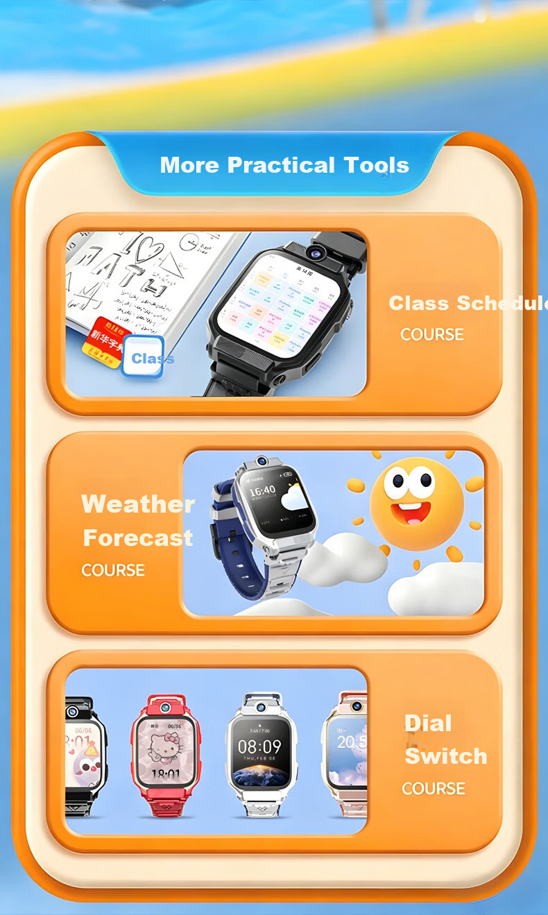 HUCATIER Kids Phone Watch for Children Ages 3-12, Remote Control, Accurate Positioning, 5G Full Network Connectivity 23