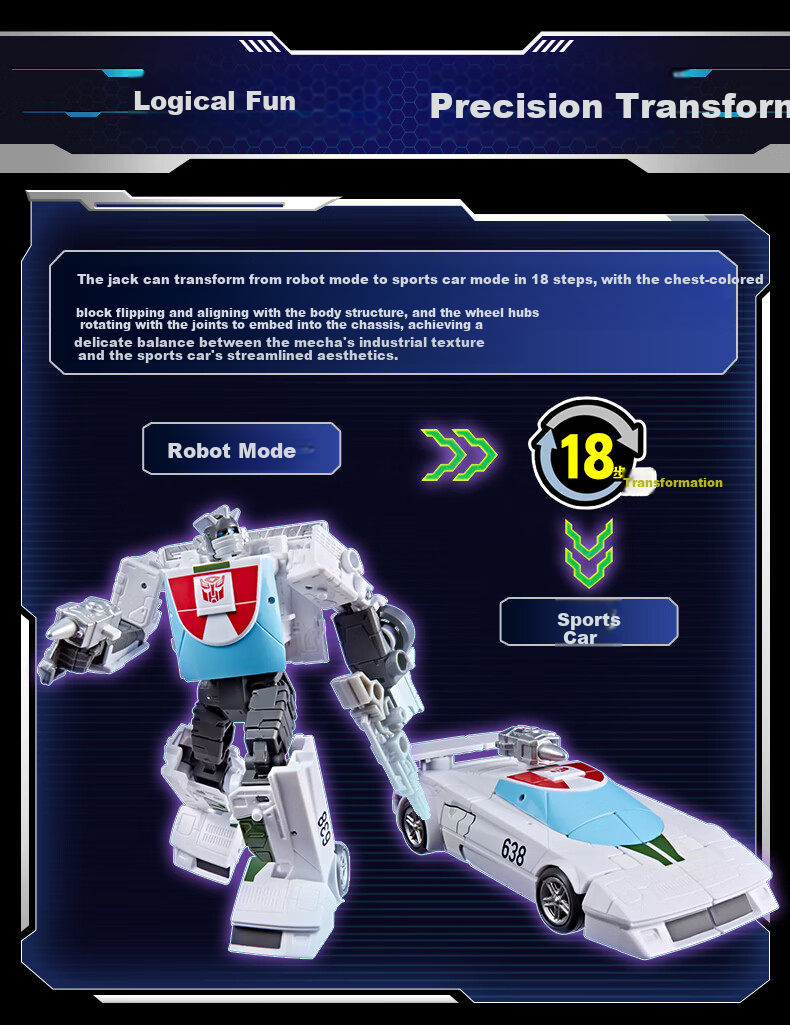 Transformers Studio Series Deluxe Class 86 Movie Jack G2198 Kids Boys Toy Figure 3