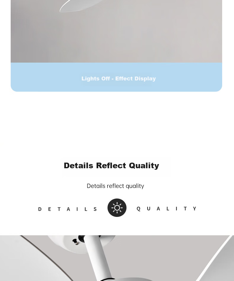 Airmate [With Installation] Ultra-thin Ceiling Fan Light Integrated Home Living Room High Wind Speed Fan Light Dining Room Ceiling Fan Bedroom 23