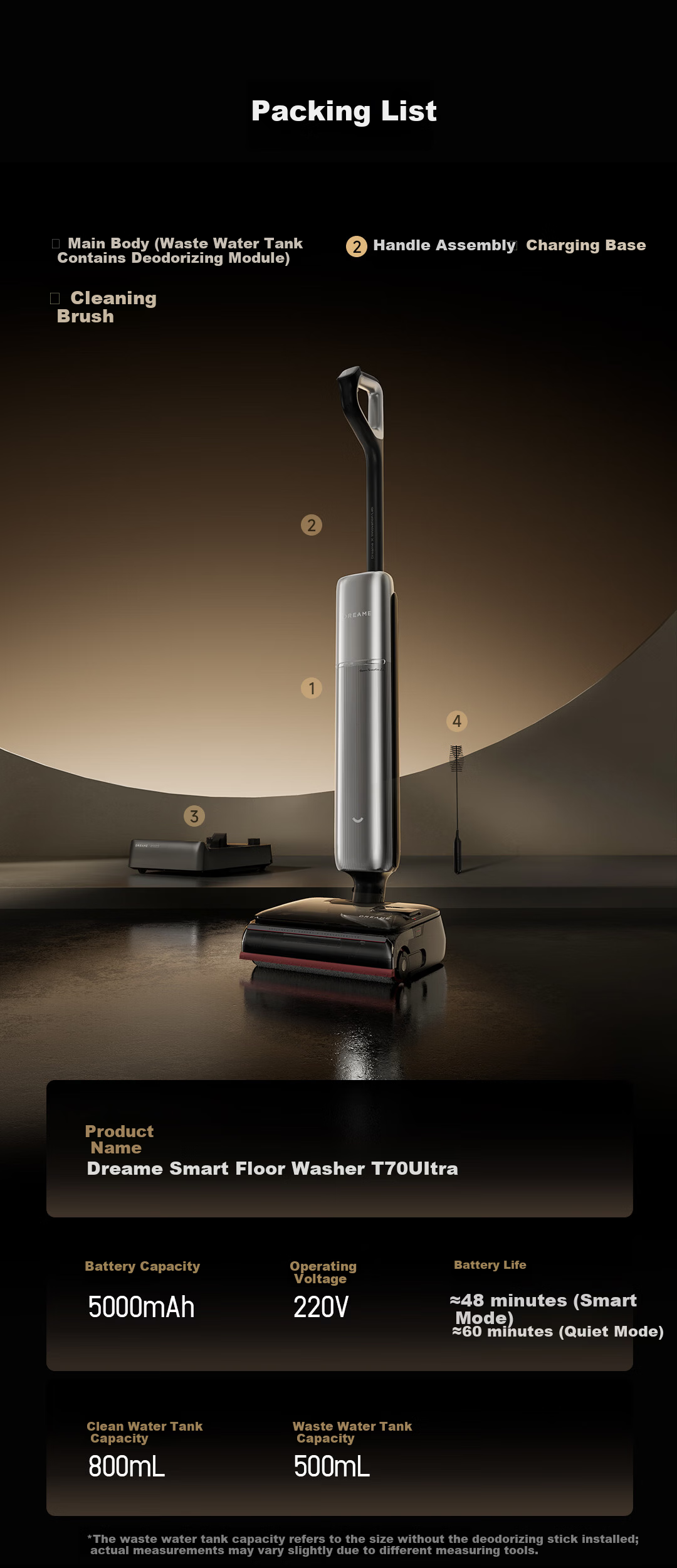 Dreame T70 Ultra Floor Washer with Edge Detection and Automatic Cleaning - 3-in-1 Vacuum, Mop, and Scrubber Robot 26