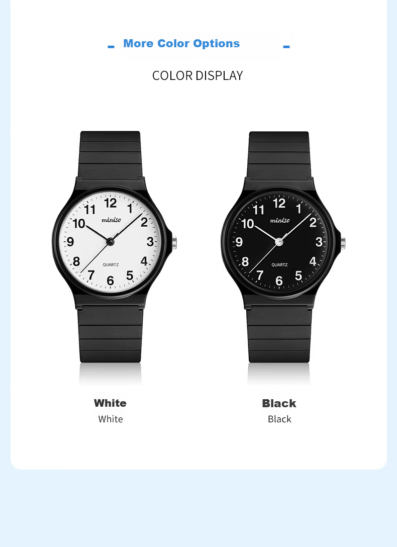 MINISO Men's Student Watch Waterproof Time-Only for Exams and Public Service Tests 12