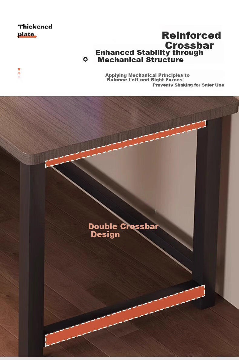 OLENOUFENG Computer Desk Gaming Desk Simple Study Desk Home Office Writing Desk Single Student Desk Long Table 7