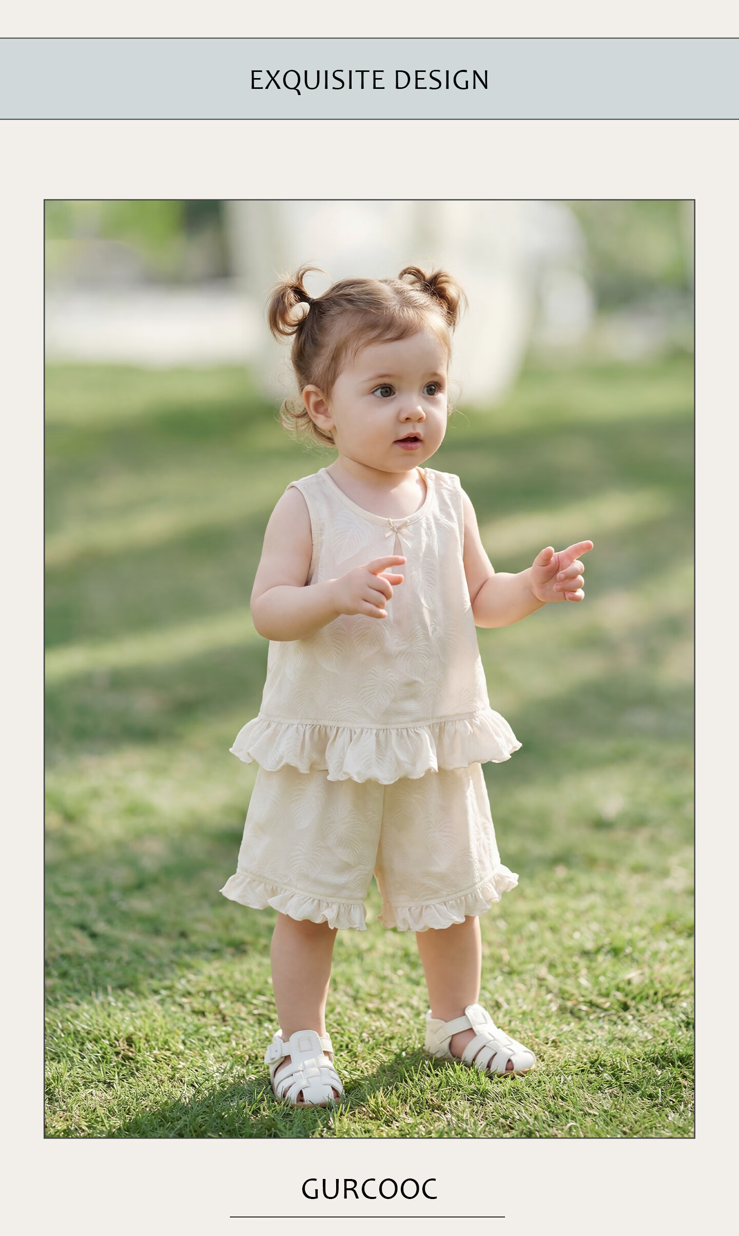 Guaiqi Bear Baby Toddler Sleeveless Top and Shorts Summer Cute Mesh Breathable Vest Set for Girls 8