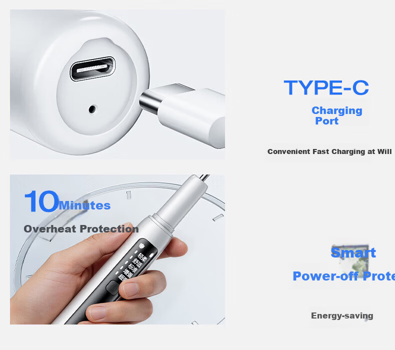 Lenovo Ultrasonic Dental Cleaner Teeth Tartar Remover Oral Irrigator Yellow Stain Tartar Cleaning Plaque Polishing Tool Medical Home Use JD Self-operated 18