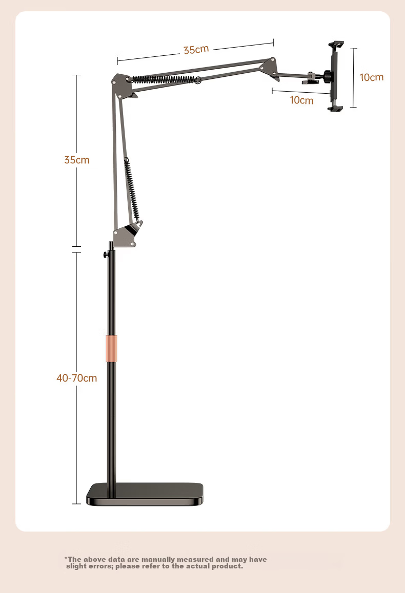Kewo [With Remote Control] Flat Stand Floor iPad Phone Holder Lazy Bracket Adjustable Arm Mount for Streaming Online Classes Live Streaming Overhead Filming Exam Review Video 11