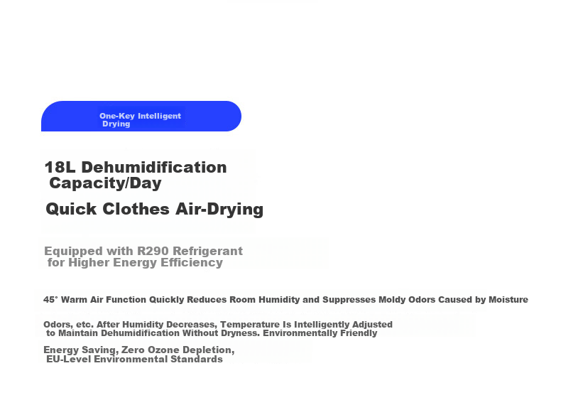EDISON Dehumidifier 18L Daily Dehumidification for 20-40㎡ Quiet Home Moisture Absorber for Indoor Villa Basement Industrial Small Essential 14