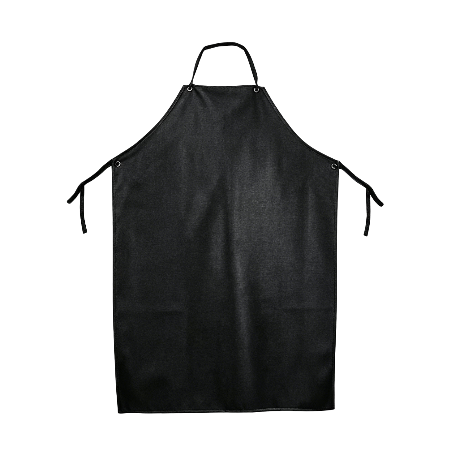 Leyoubaiyi PVC Composite Apron, Black And Red, 1 Piece, Acid And Alkali Resistant, Oil Resistant, Sleeveless, Double-Layered Waterproof And Oilproof Waist Apron, Stain-Proof