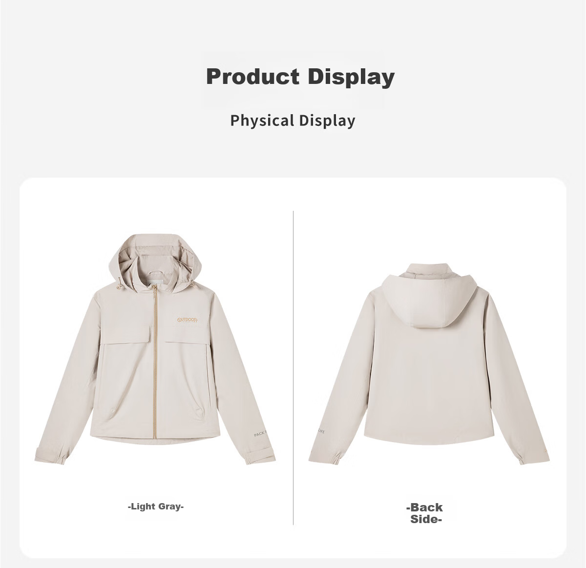 OUTDOOR PRODUCTS Women's Single-Layer Spring/Summer 2026 Fashionable Water-Repellent, Durable, Tear-Resistant Jacket OFDC612303 Natural Yellow M 18