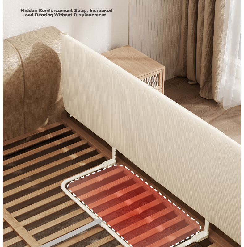 YEEHOO No-Installation Bed Rail Single-Sided Baby Bed Guardrail 1.5m Portable Elevated Side Anti-Fall Crib Rail 14