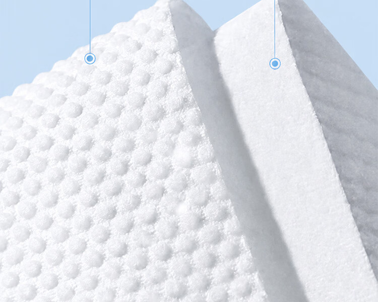 CCOKIO Japan Premium 100% Cotton Facial Towels Large Thickened Dual-Use Dry and Wet Baby Disposable Pull-Out 80 Sheets 15