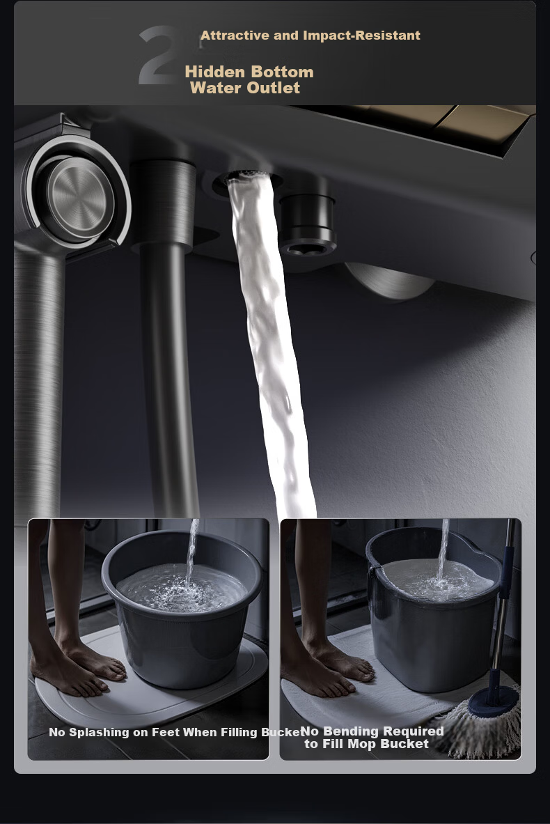 JOMOO Smart Thermostatic Digital Display Star Arc Rainfall Shower Head 26219-A74/HBS-1 28