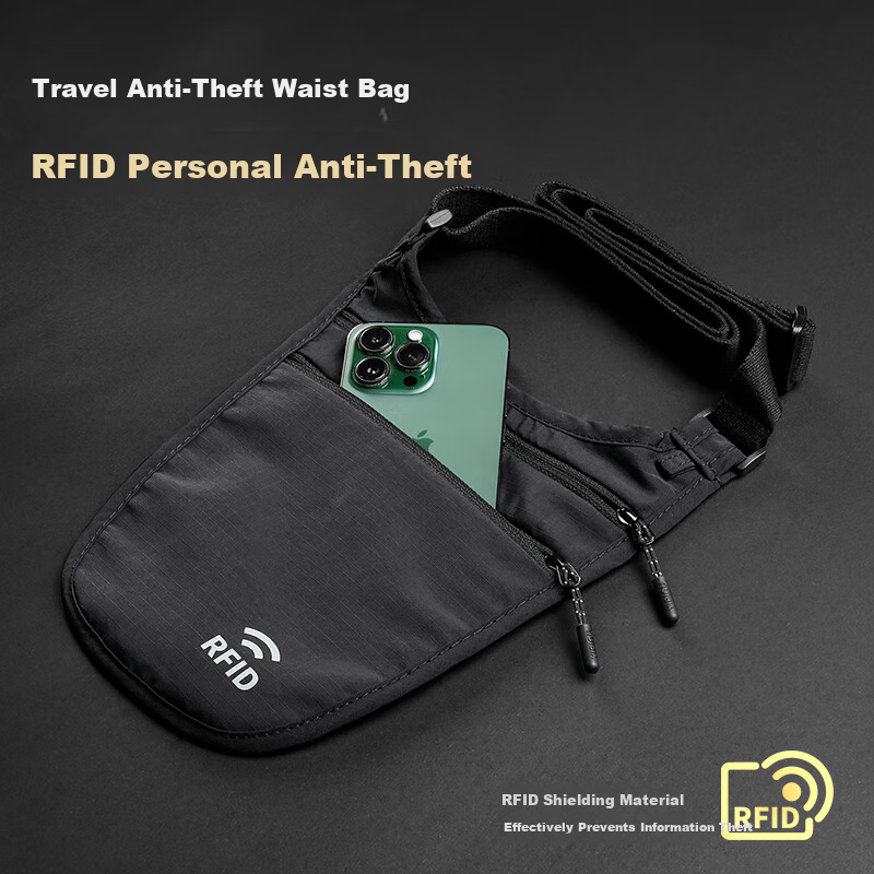 Tactical Bird Guardian RFID Anti-Theft Waist Bag Outdoor Phone Bag Travel Backpack Slim Invisible ID Key Holder