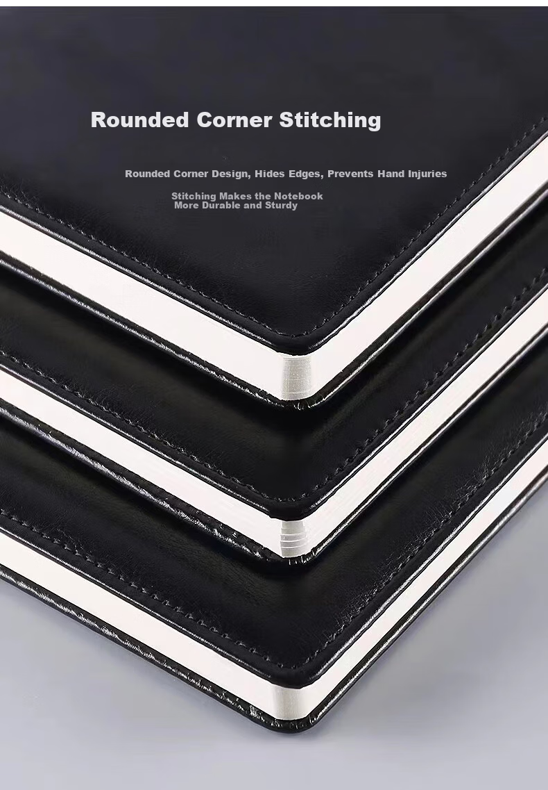 Chaoyou Custom Corporate Meeting Notebook A5 Loose-leaf Notepad Card Insert B5 Business Buckle Gold-stamped Leather Journal A5 Paperback Meeting Minutes 03 7