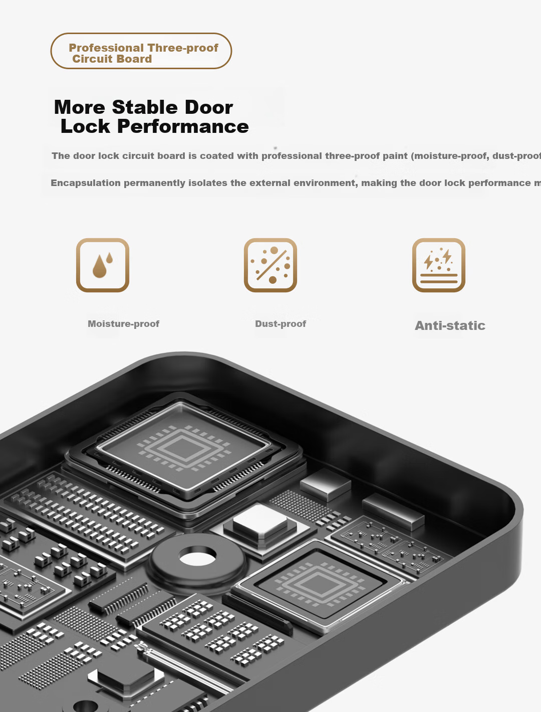 Leader Home Smart Door Lock, Fingerprint Password Lock, Anti-Theft Door Lock, Electronic Lock, Installation Included, Intelligent Fingerprint Password Lock E200 10