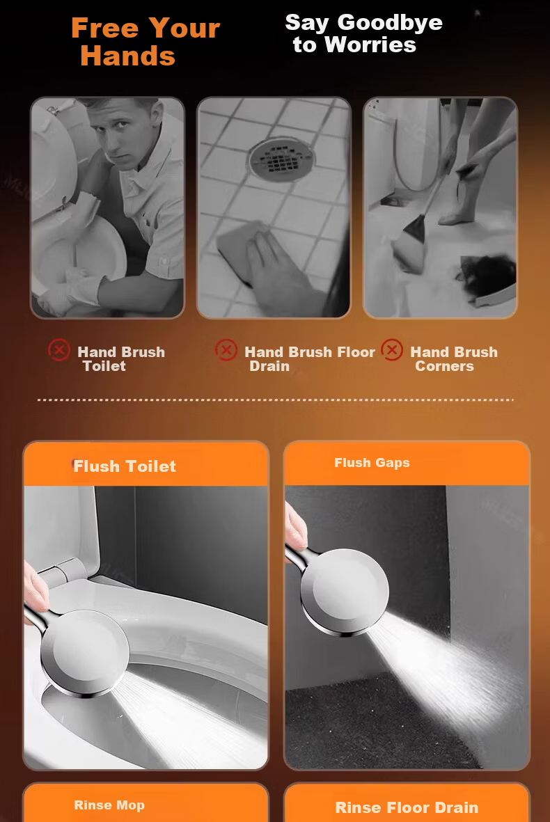 MUGE High-Pressure Shower Head Universal Powerful Water Flow Handheld Bathroom Shower Sprayer 12