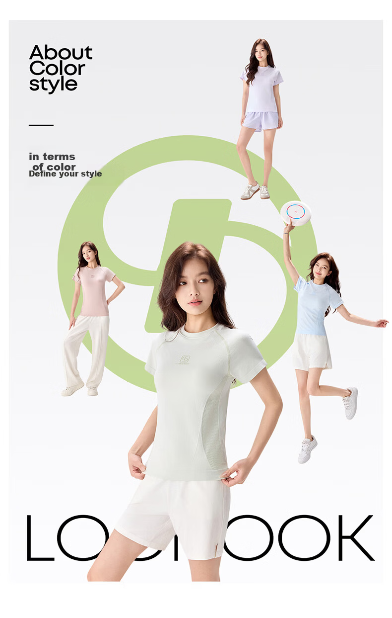 Langsha Women's Short Sleeve Summer Quick-Dry T-Shirt 10A Antibacterial Moisture-Wicking Ice Cooling Breathable Sports Running Top NS1940 19