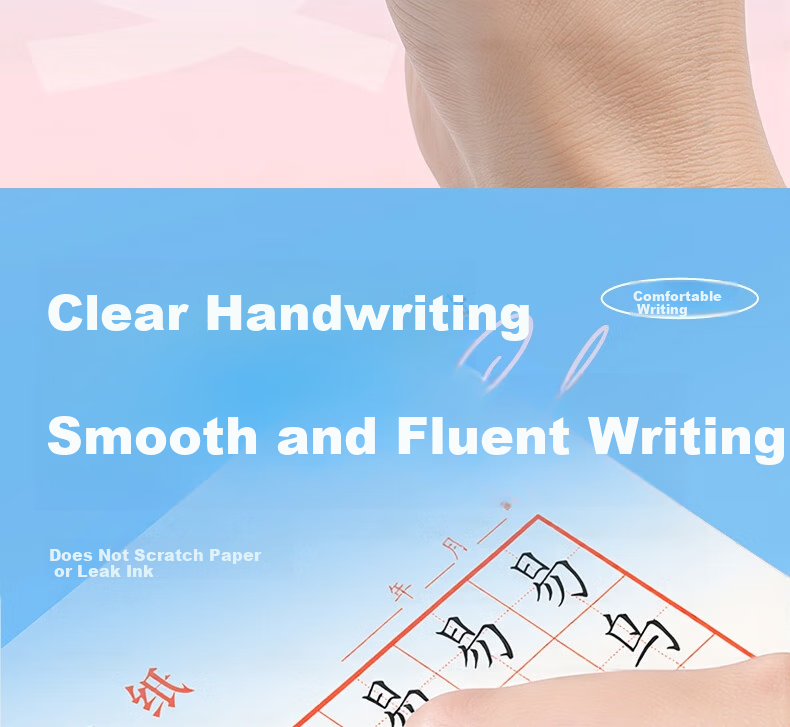 AIHAO New Year Gift Dual-Use EF Nib Fountain Pen for 3rd-6th Grade Students with Replaceable Ink Cartridges Children's Calligraphy Pen Set Green 1 Pen + 8 Ink Cartridges MS0318 5